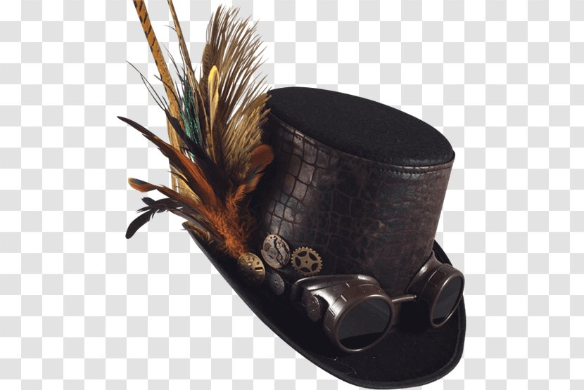 Mad Hatter Top Hat Steampunk - Goggles Transparent PNG