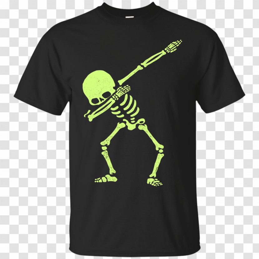 T-shirt Hoodie Skull Skeleton - Green Transparent PNG