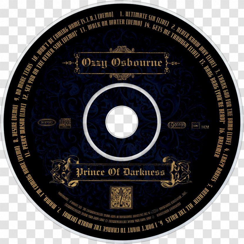 Prince Of Darkness Phonograph Record 78 RPM Album Cylinder Transparent PNG