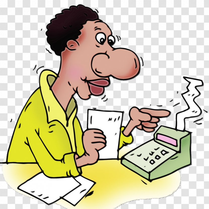 Human Thumb Cartoon Line Smile - Job - Reading Homework Transparent PNG