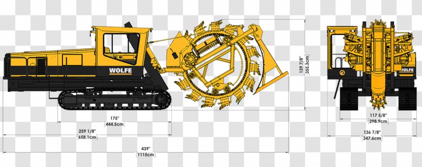 Heavy Machinery Trencher Technology - Crane Transparent PNG