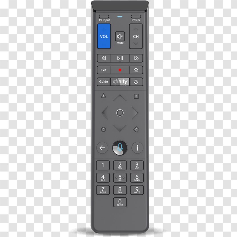 Remote Controls Xfinity Comcast Handheld Devices Cable Television - Electronics - Desktop Transparent PNG