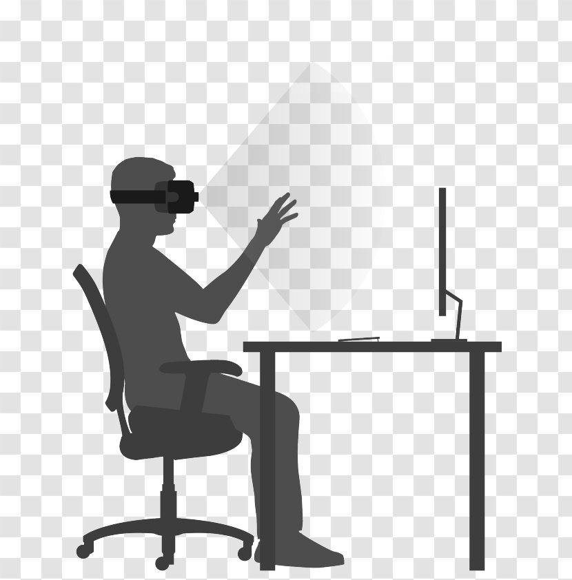 Virtual Reality Headset Leap Motion Head-mounted Display Clip Art - Table Transparent PNG