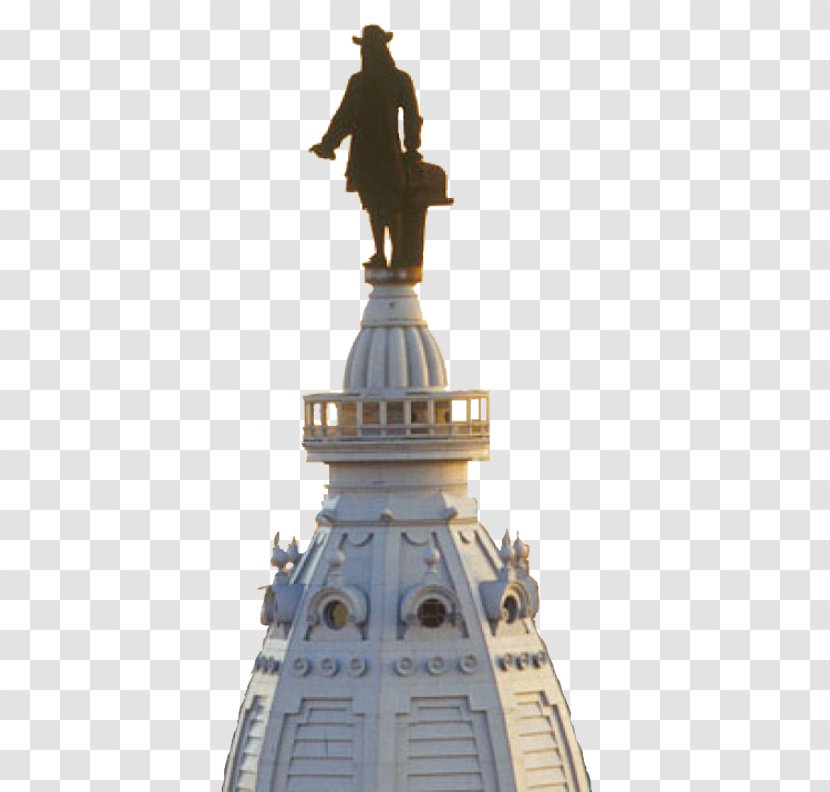 Philadelphia City Hall Independence William Penn Statue Building - Town Transparent PNG