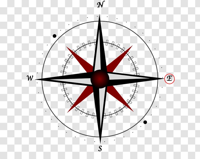 North Cardinal Direction Map Compass Rose - Triangle Transparent PNG