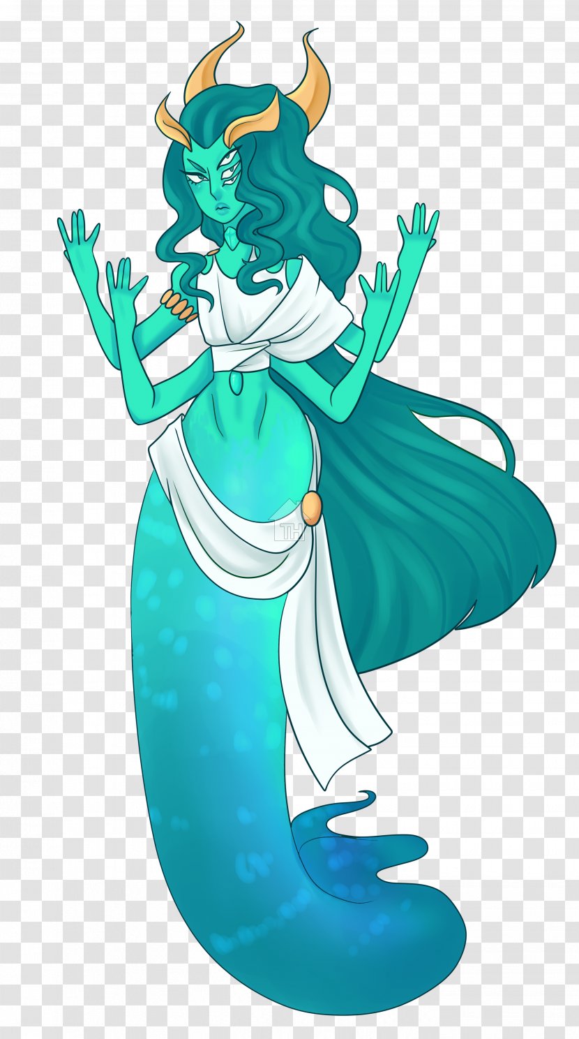 Costume Illustration Mermaid Cartoon - Fictional Character Transparent PNG