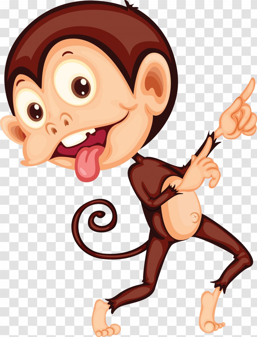 Chimpanzee Ape Monkey Cartoon - Watercolor Transparent PNG