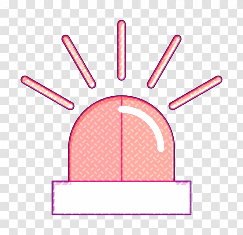 Warning Icon Light Alarm - Pink Transparent PNG
