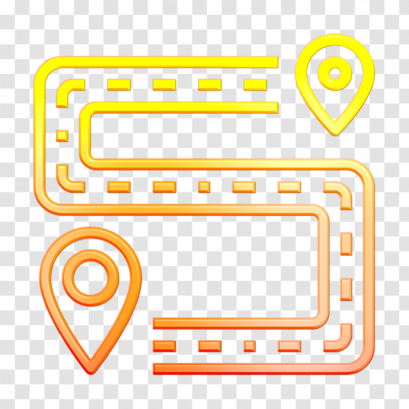 Navigation And Maps Icon Itinerary Icon Tour Icon Transparent PNG