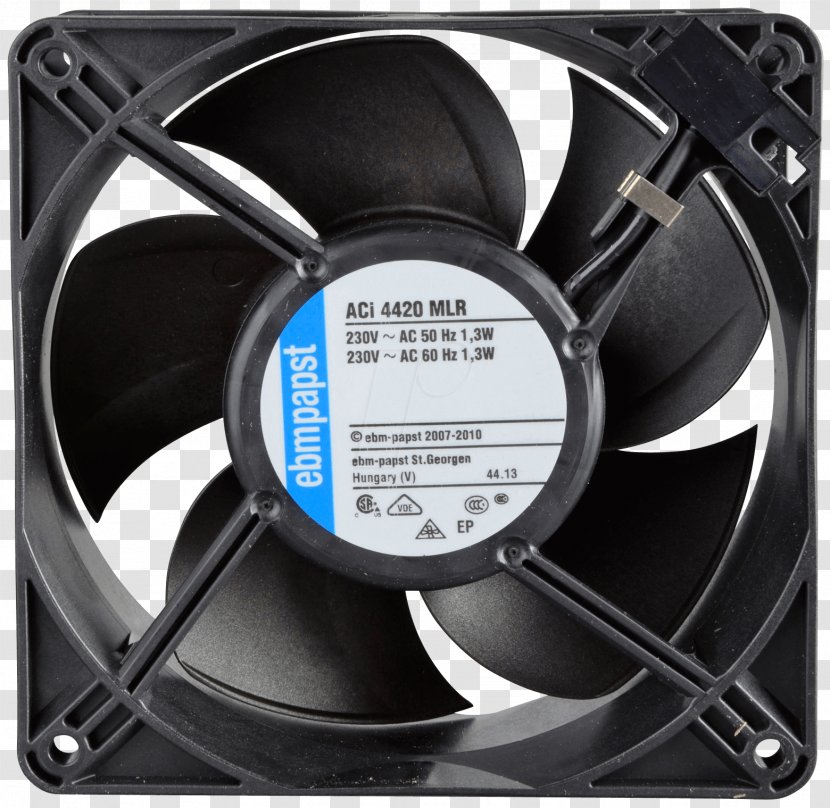 Axial Fan Design Ventilation Ebm-papst Computer Cooling - Airflow Transparent PNG