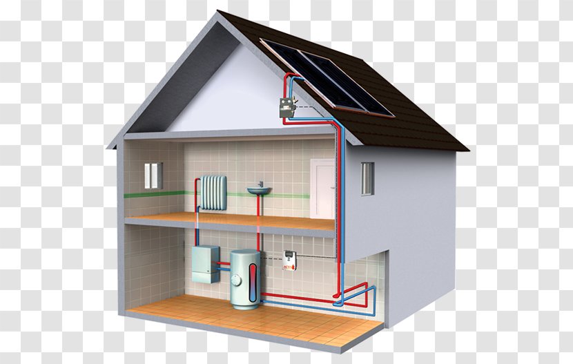 Solar Energy Power Panels Thermal Water Heating - Renewable - Home Transparent PNG