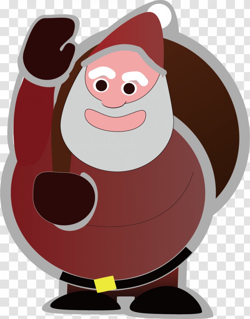 Santa Suit Christmas Gift Illustration - Cartoon - Claus Vector Material Transparent PNG