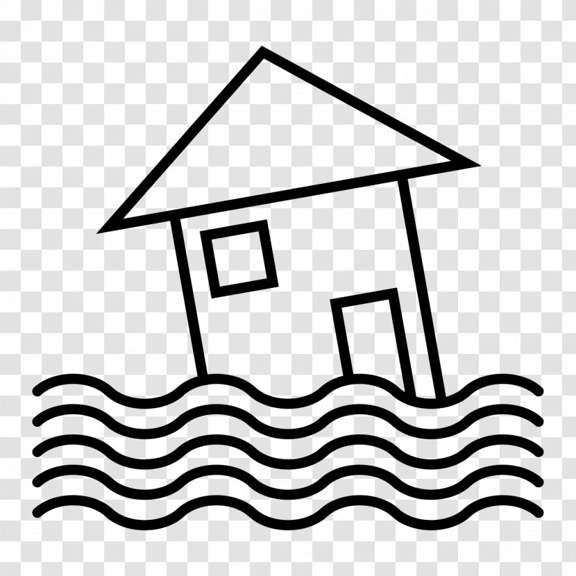 Flood Black And White Natural Disaster Business Continuity Planning Clip Art - Energy Audit - Text Transparent PNG