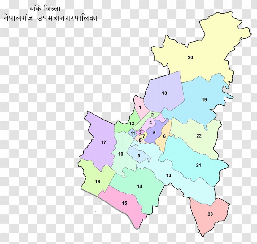 Nepalgunj West Rapti River Municipal Assembly Gaunpalika Ward - Town - Nepal Map Transparent PNG
