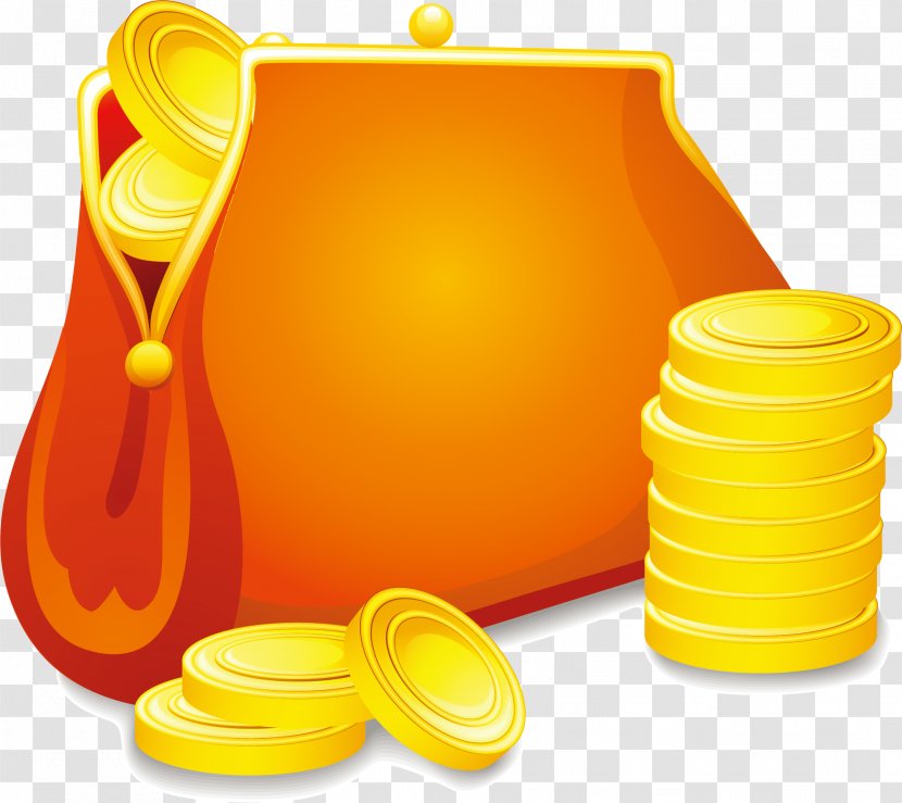Gold Coin Money - Orange - Element Transparent PNG