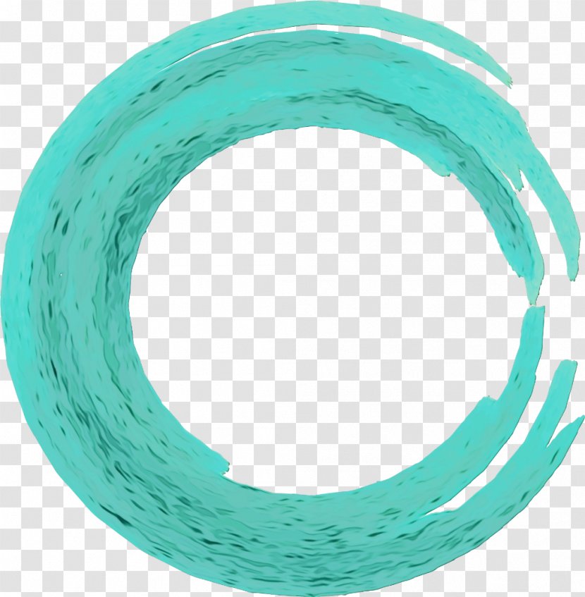 Paint Brush Cartoon - Turquoise - Bangle Teal Transparent PNG