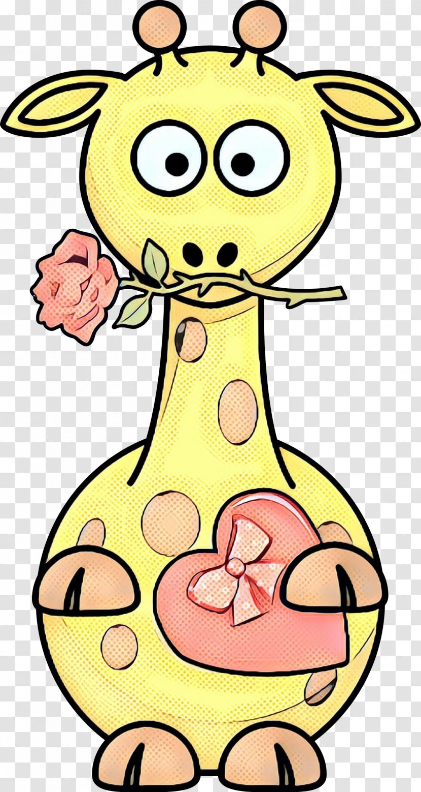 Baby Giraffes Drawing Clip Art Cartoon - Pink Transparent PNG