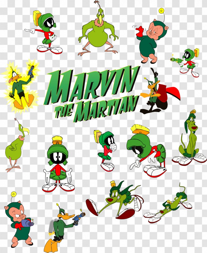 Marvin The Martian Character Ash Ketchum Green Lantern - Christmas - Duck Vector Transparent PNG