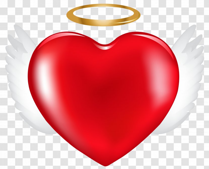 Clip Art - Heart - Angel Image Transparent PNG