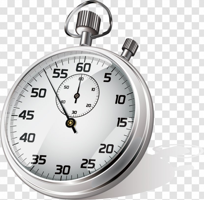 Stopwatch Clock Clip Art - Watch - Sports Equipment Transparent PNG
