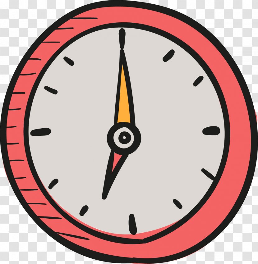 Clock Timer Icon - Cartoon Drawing Time Transparent PNG