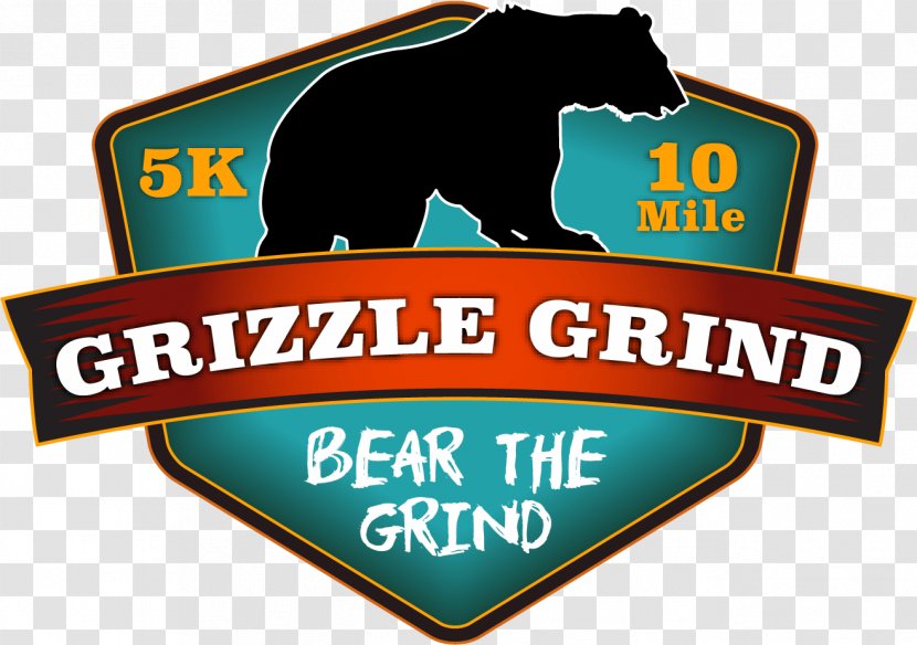 Trail Running Grizzle Grind Crew 5K Run - Label - Ten Mile Lake Camp Transparent PNG