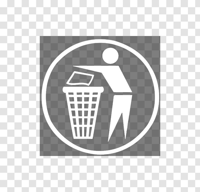 Litter Rubbish Bins & Waste Paper Baskets Sign - Stock Photography - Symbol Transparent PNG
