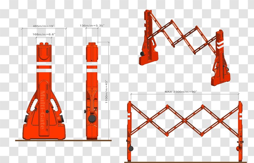 Security Barricade Traffic Construction System - Mobile Phones - Event Gate Transparent PNG