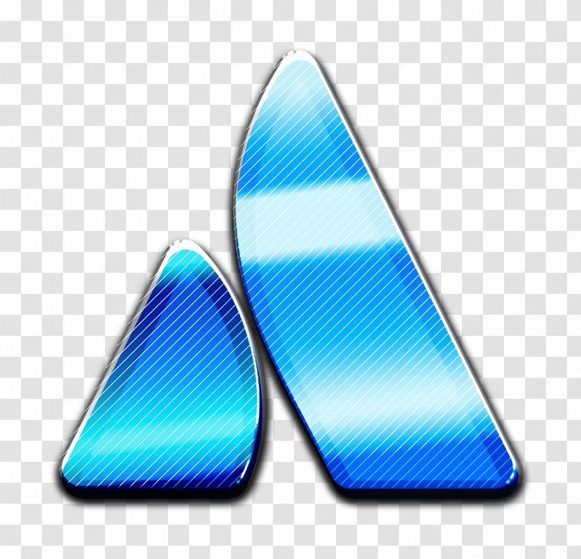 Atlassian Icon - Triangle - Electric Blue Transparent PNG