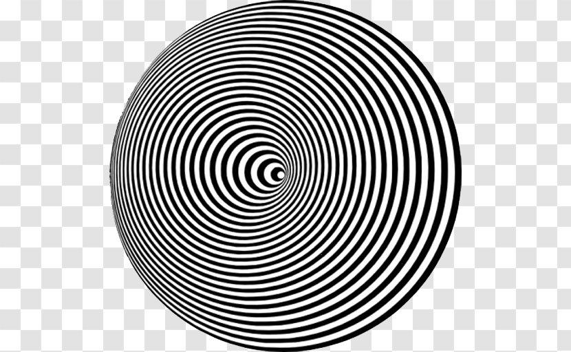 Optical Illusion Circle Ebbinghaus Op Art - Monochrome Photography Transparent PNG