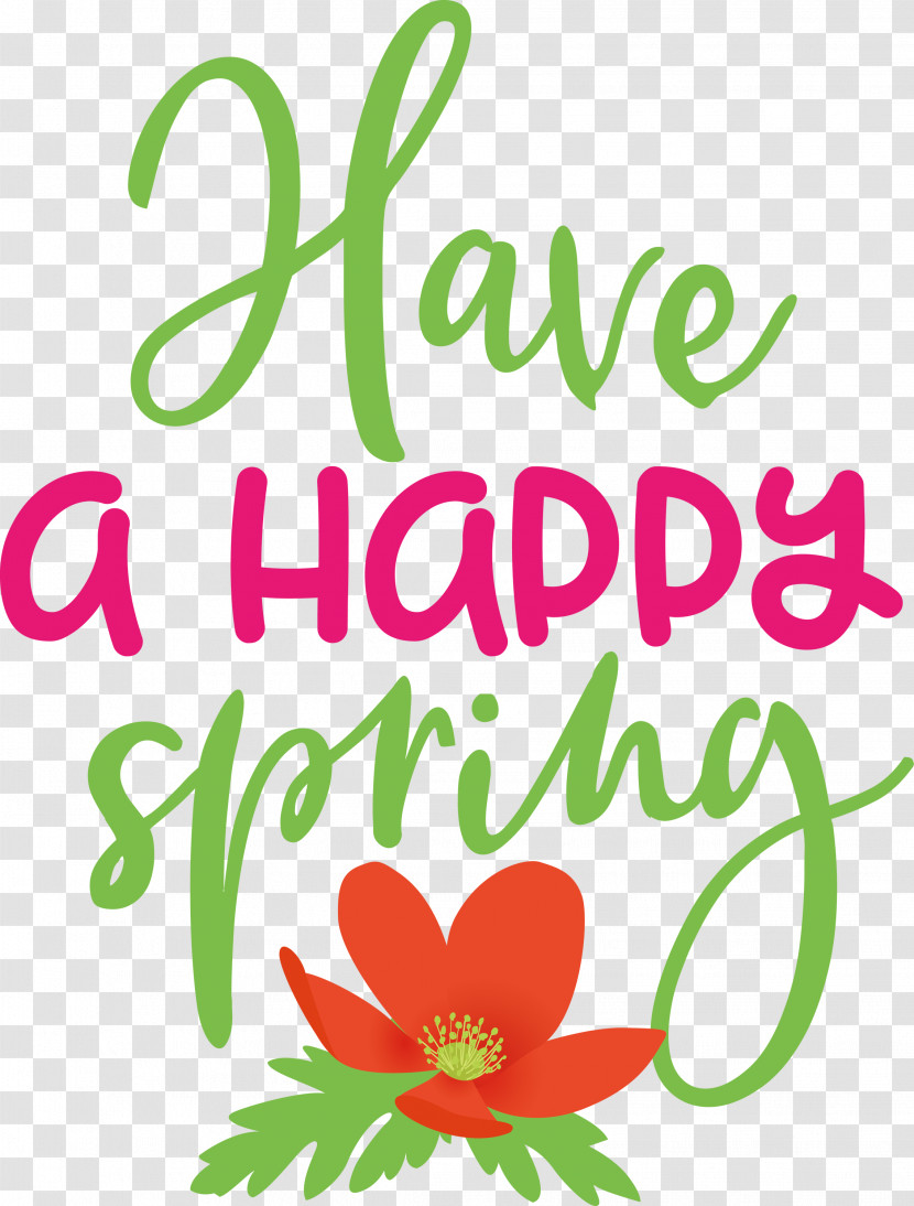 Spring Have A Happy Spring Transparent PNG