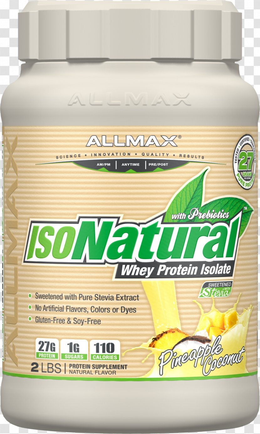 Dietary Supplement Whey Protein Isolate Sports Nutrition - Pineapple Coconut Transparent PNG
