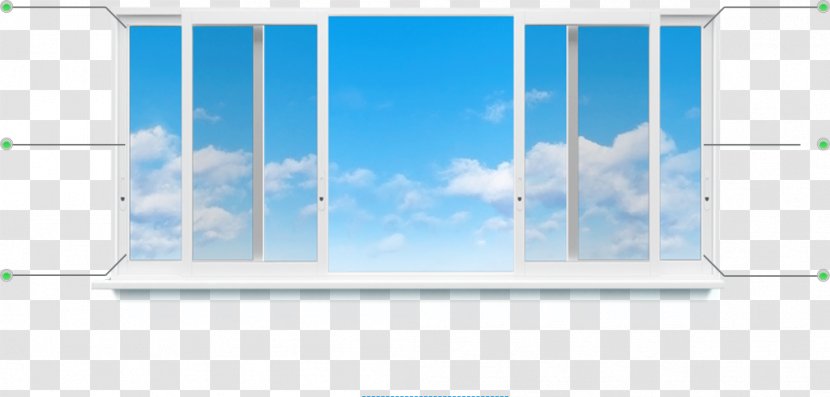 Window Остекление балконов и лоджий Balcony Loggia Plastic - Elevation Transparent PNG