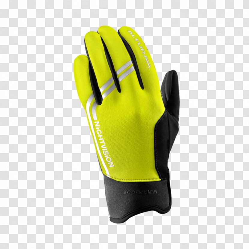 Yellow Cycling Glove Clothing - Night Vision Transparent PNG