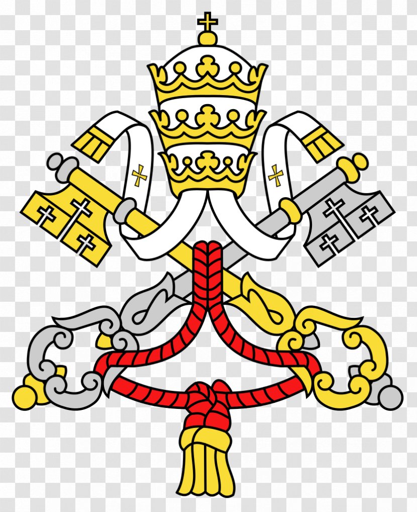 St. Peter's Basilica Coat Of Arms Pope Francis Papal States Flag Vatican City - Cc Insignia Transparent PNG