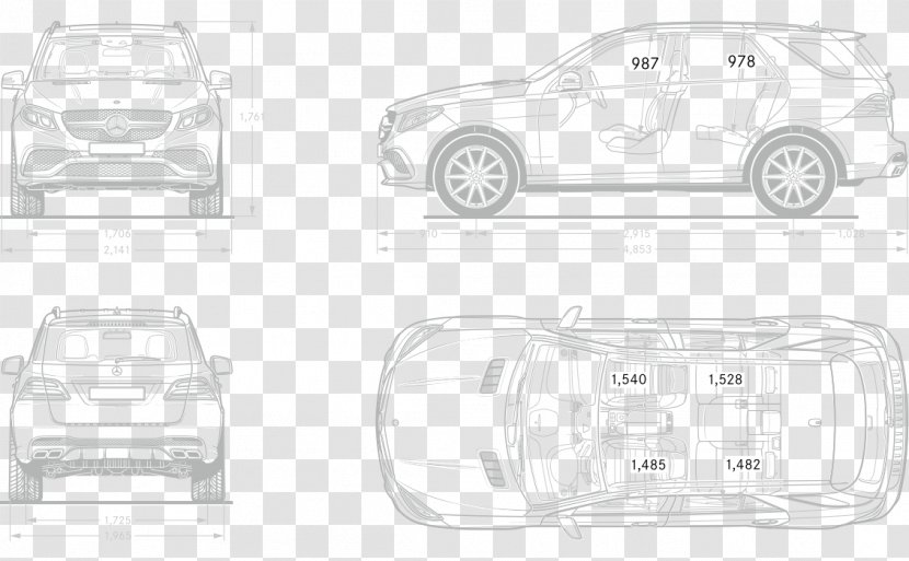 Car Door Compact Mid-size Automotive Lighting - Design - Line Art Transparent PNG