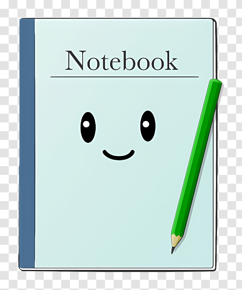 Cartoon - Cute Notebook With Pencil Transparent PNG