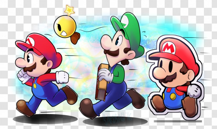 Mario & Luigi: Paper Jam Bowser's Inside Story Superstar Saga - Human Behavior - Luigi Transparent PNG