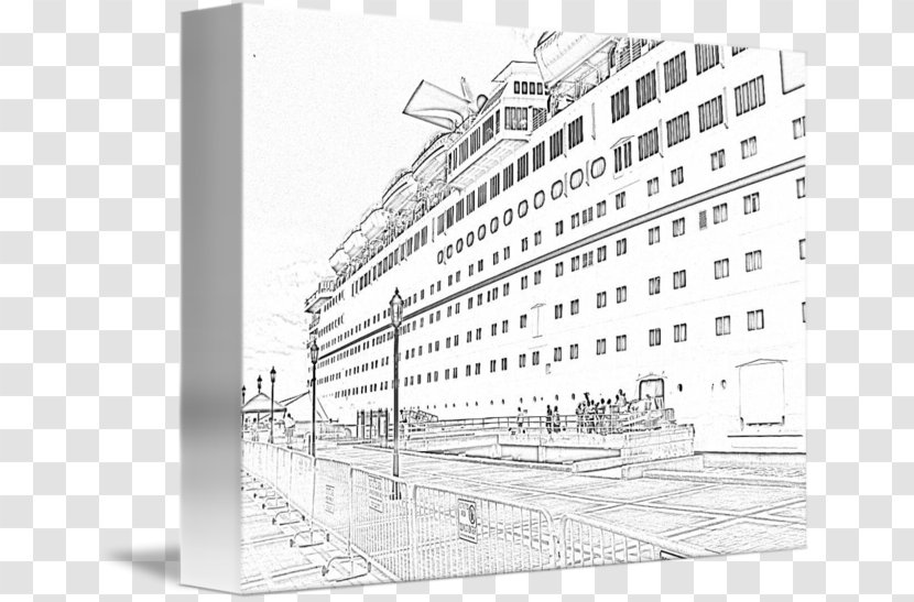 Cruise Ship Naval Architecture Facade Transparent PNG