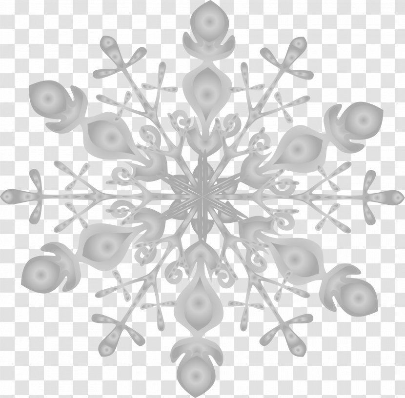 Winter Snowflake Grey - Gratis - Snow Transparent PNG