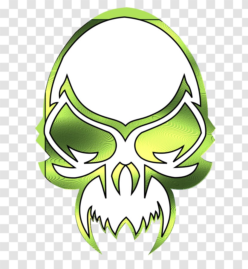 Skull Clip Art - Logo - Green Cliparts Transparent PNG
