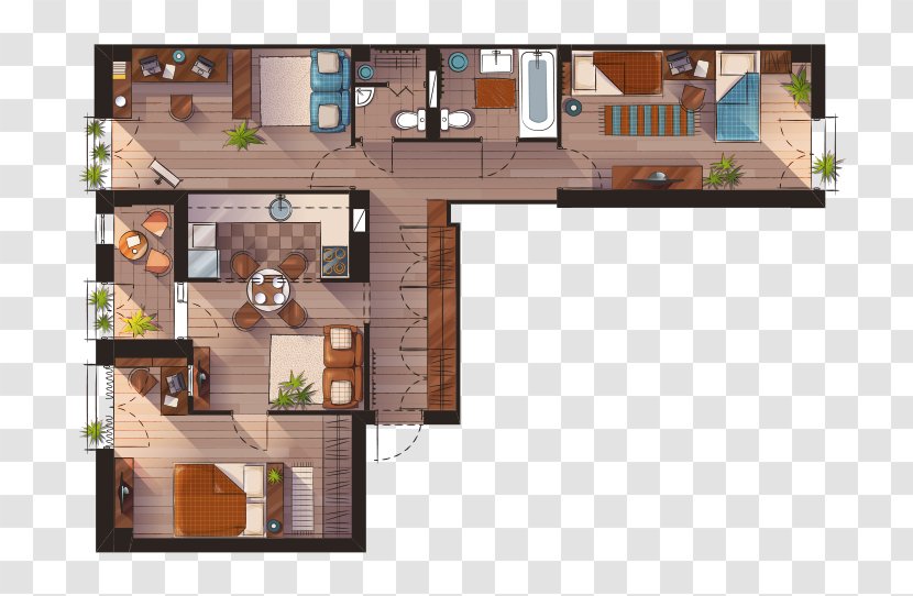 Floor Plan Architecture House Living Room Transparent PNG