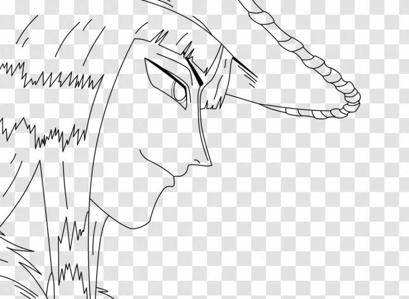 Nico Robin Monkey D. Luffy Line Art One Piece Sketch - Silhouette Transparent PNG