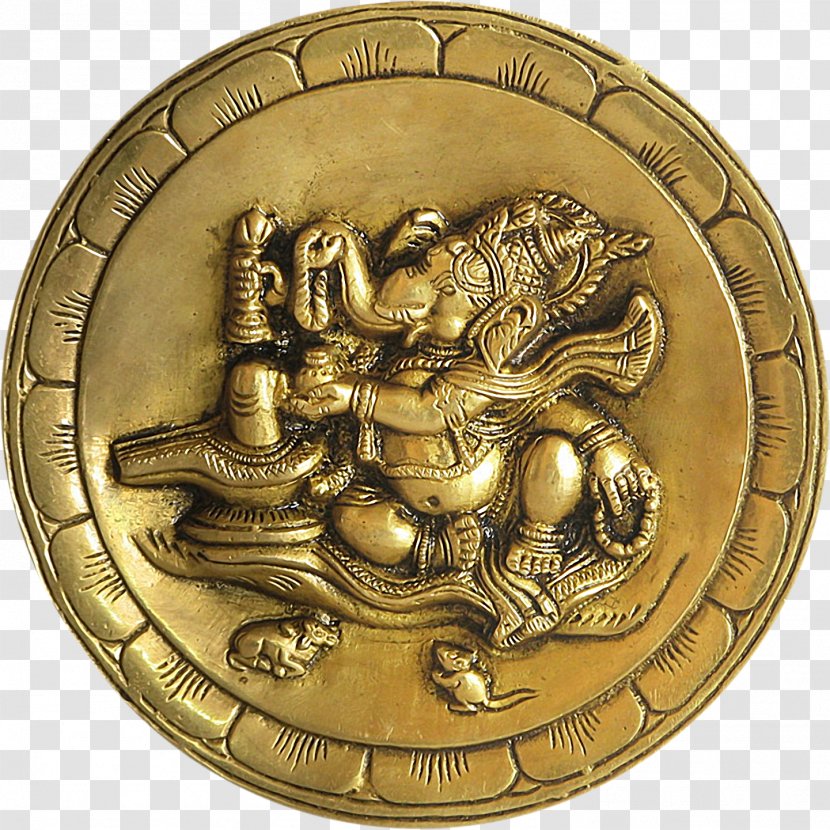 Bronze Brass India Material - Treasure - Ganesha Transparent PNG