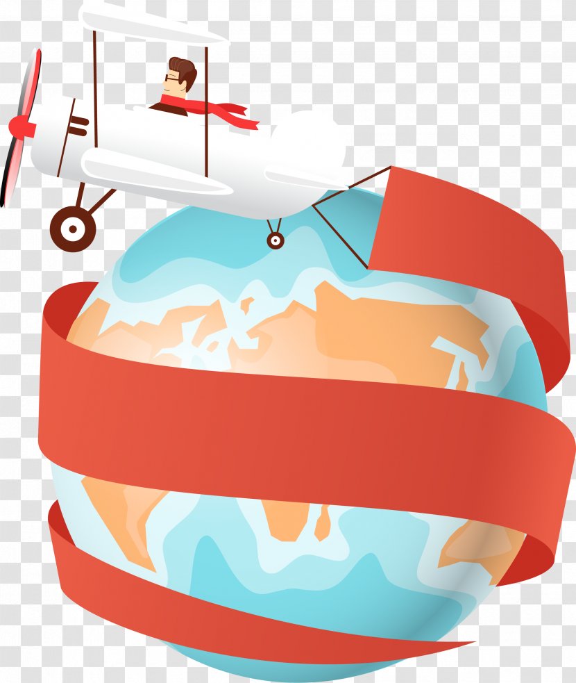 Airplane Travel Vacation - Open The Plane To Around World Transparent PNG