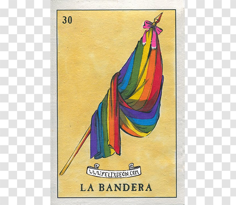 Mexico Lotería Queer Playing Card Rainbow Flag - Loteria Mexicana Transparent PNG