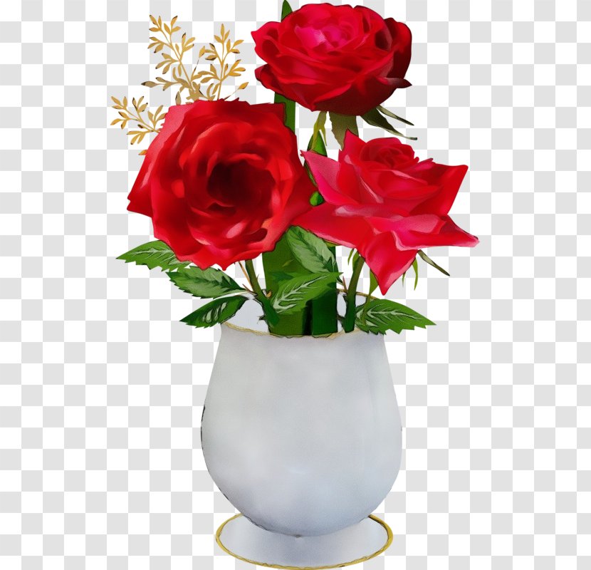 Garden Roses - Paint - Flowerpot Rose Family Transparent PNG