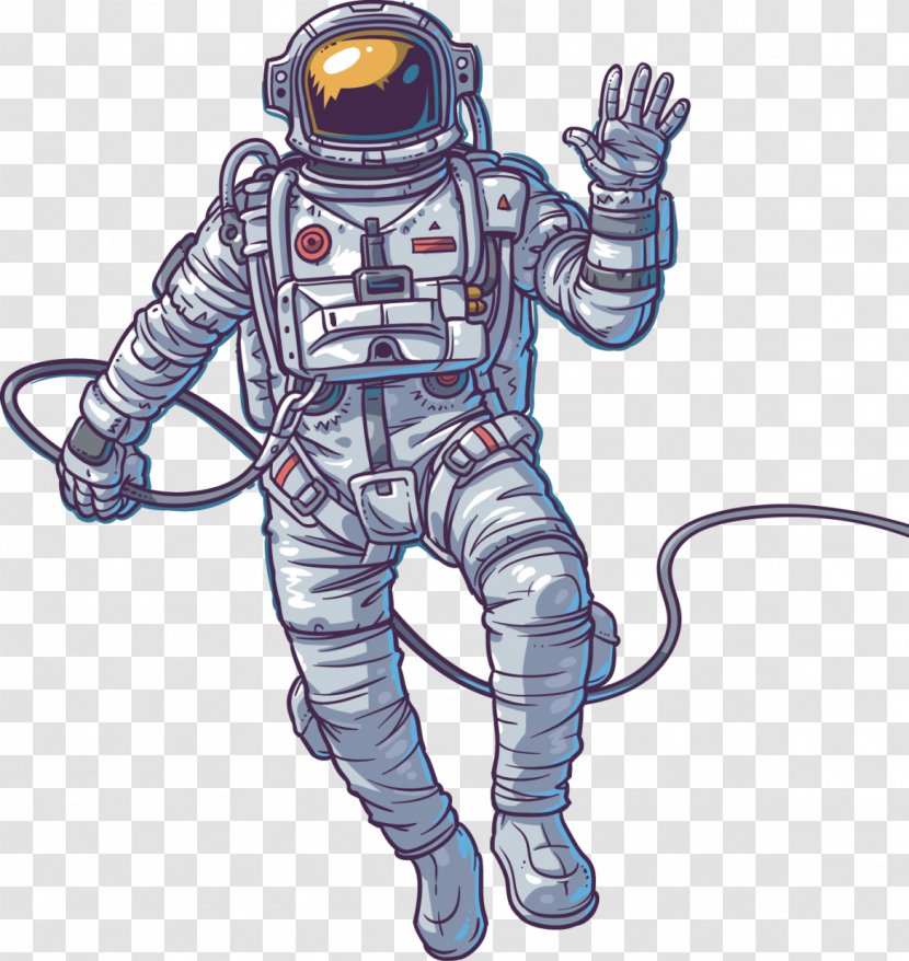 Astronaut Drawing Royalty-free - Fictional Character Transparent PNG