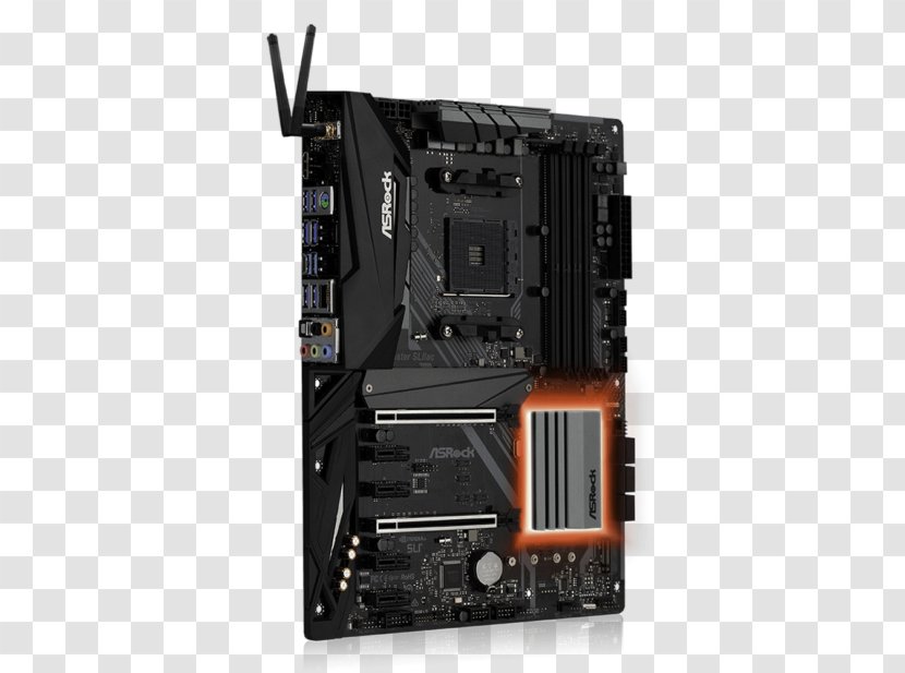 Socket AM4 Motherboard Scalable Link Interface ASRock Chipset - Ddr4 Sdram - Doubt Point Transparent PNG