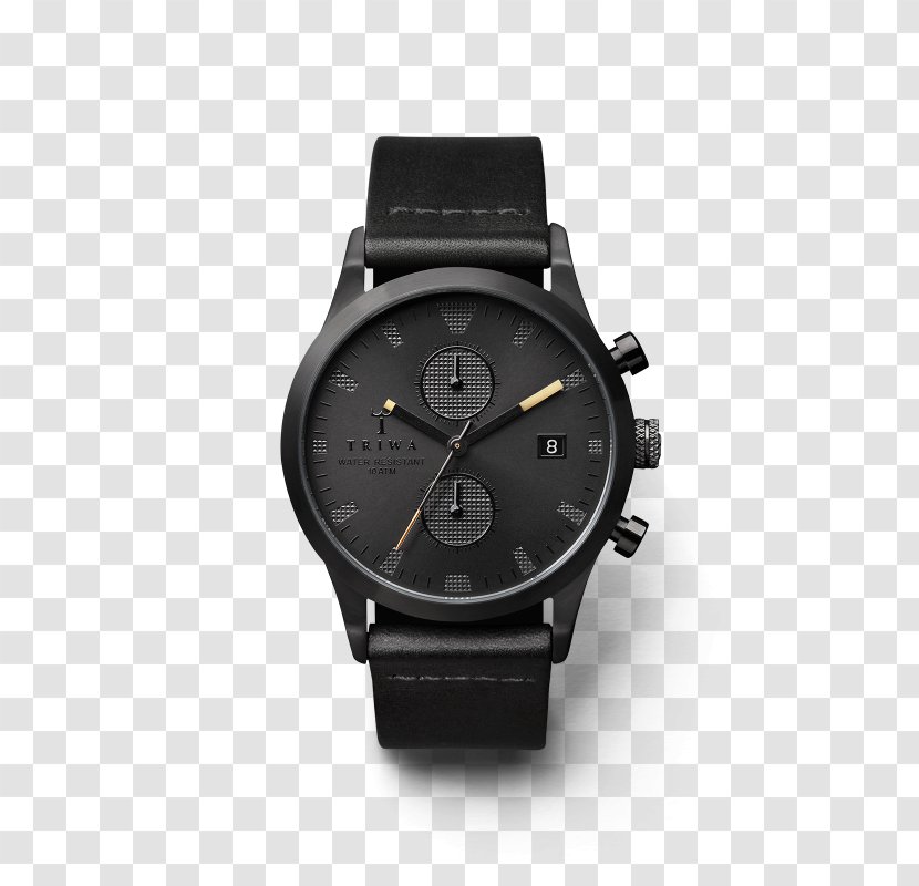 Chronograph Watch Strap Movado Leather - Black Classics Transparent PNG